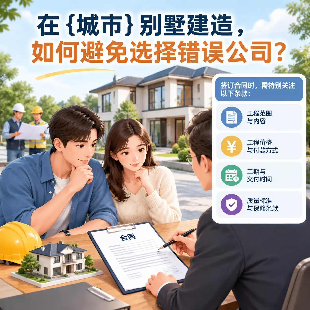在 玉屏 别墅建造,如何避免选择错误公司?