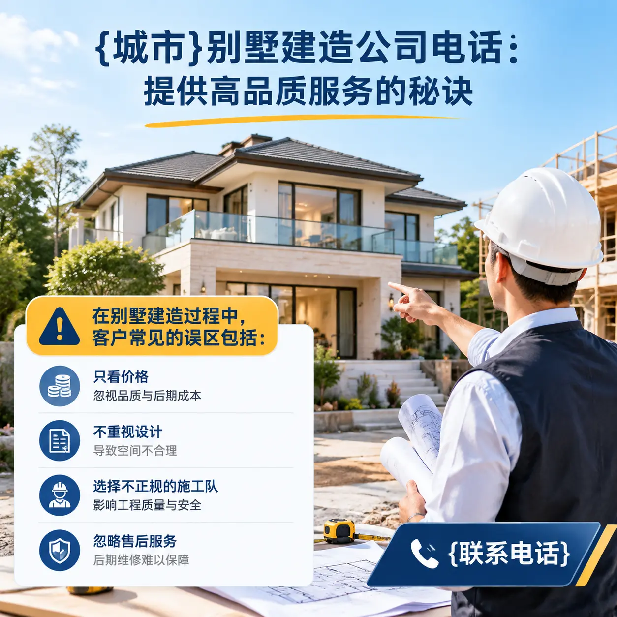 玉屏别墅建造公司电话:提供高品质服务的秘诀