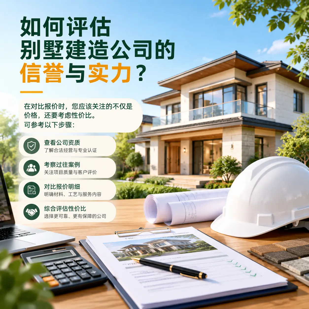 如何评估 玉屏 别墅建造公司的信誉与实力？