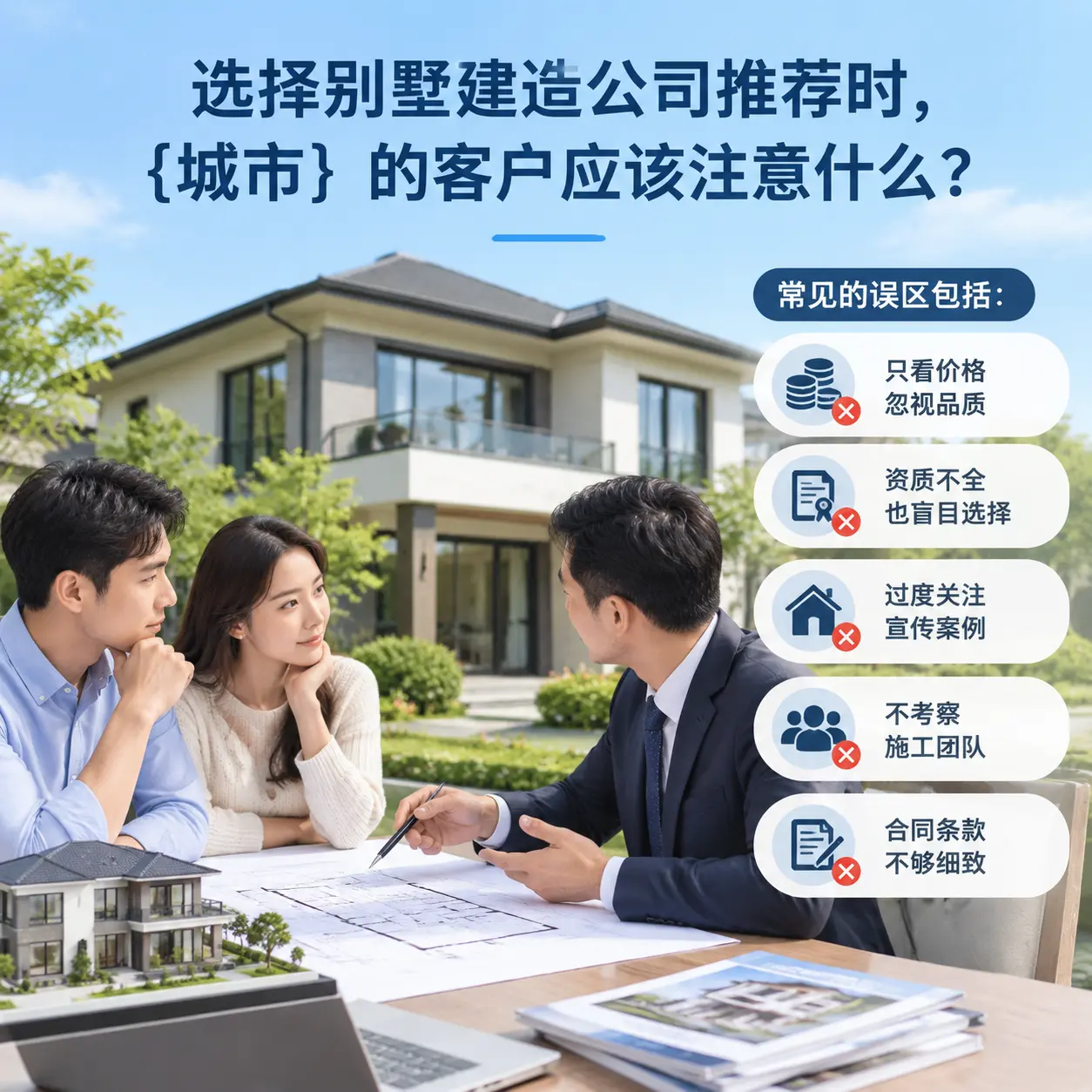 选择别墅建造公司推荐时,玉屏 的客户应该注意什么?