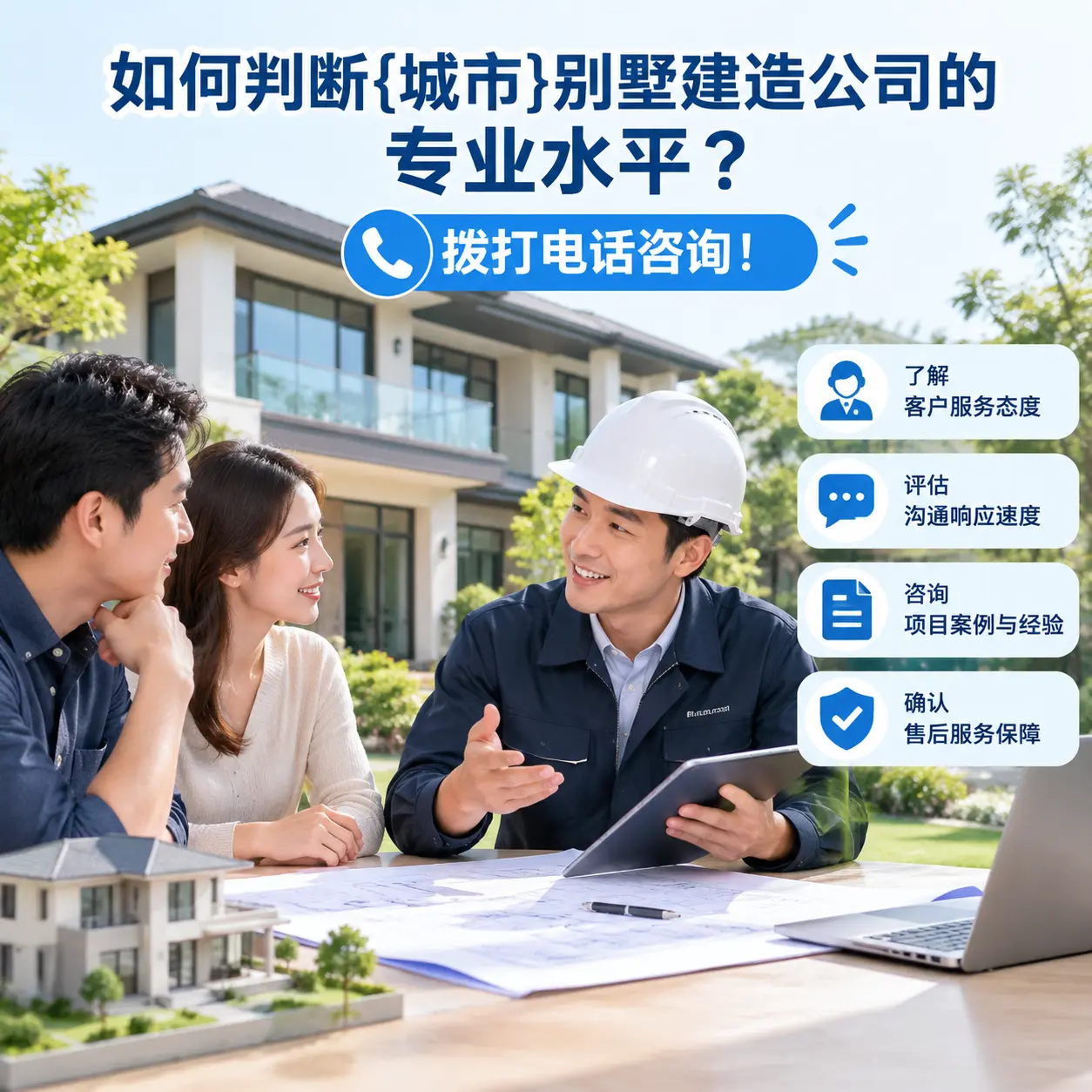 如何判断玉屏别墅建造公司的专业水平?拨打电话咨询!